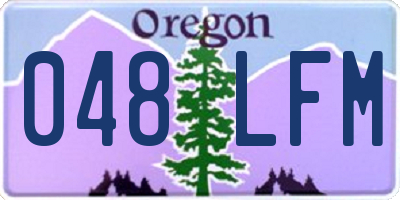 OR license plate 048LFM