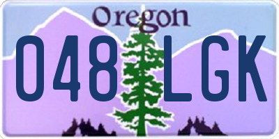 OR license plate 048LGK