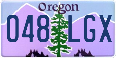 OR license plate 048LGX