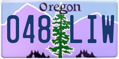 OR license plate 048LIW