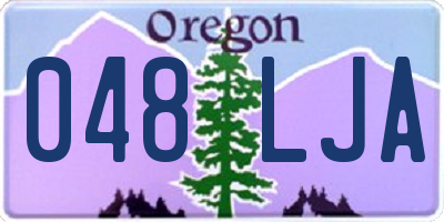 OR license plate 048LJA