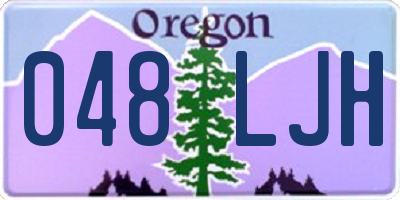 OR license plate 048LJH