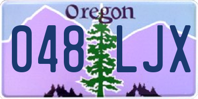OR license plate 048LJX