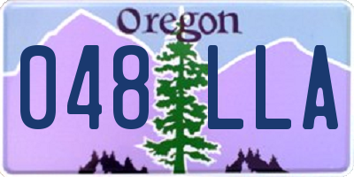 OR license plate 048LLA