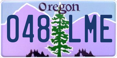 OR license plate 048LME