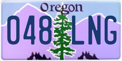 OR license plate 048LNG