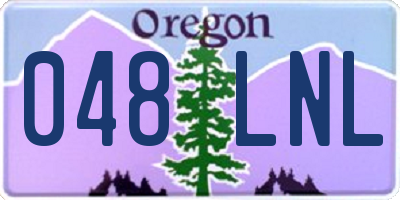 OR license plate 048LNL