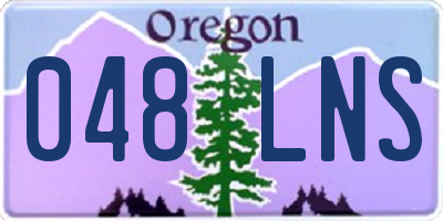OR license plate 048LNS