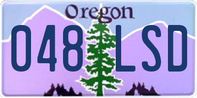 OR license plate 048LSD