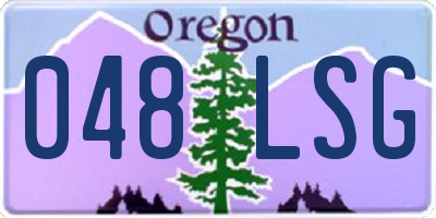 OR license plate 048LSG