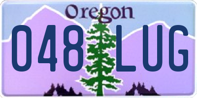 OR license plate 048LUG