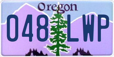 OR license plate 048LWP