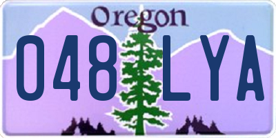 OR license plate 048LYA