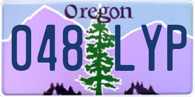 OR license plate 048LYP