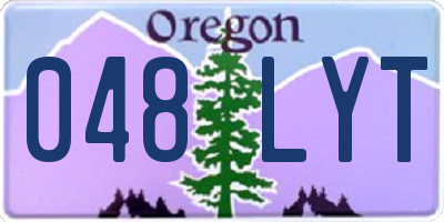 OR license plate 048LYT