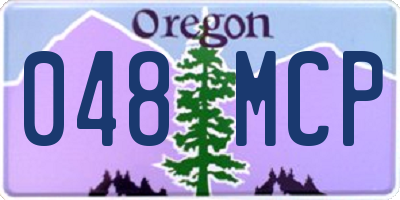 OR license plate 048MCP