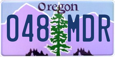 OR license plate 048MDR