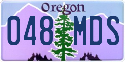 OR license plate 048MDS
