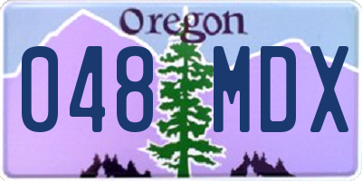 OR license plate 048MDX
