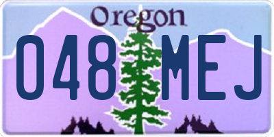OR license plate 048MEJ
