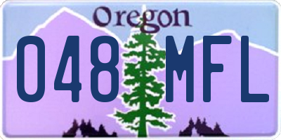 OR license plate 048MFL