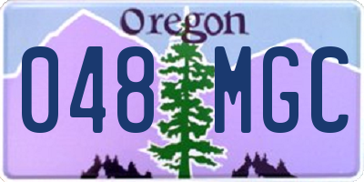 OR license plate 048MGC