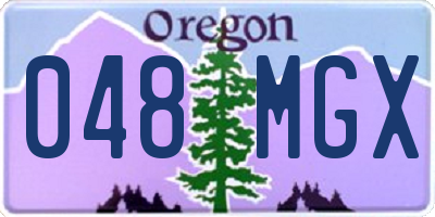OR license plate 048MGX