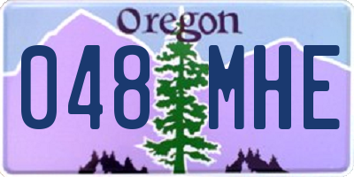 OR license plate 048MHE