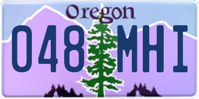 OR license plate 048MHI