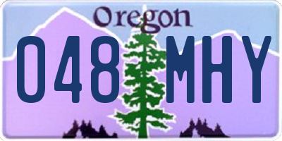 OR license plate 048MHY