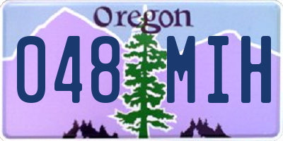 OR license plate 048MIH