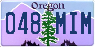 OR license plate 048MIM