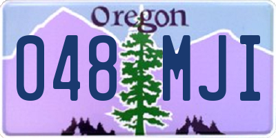 OR license plate 048MJI