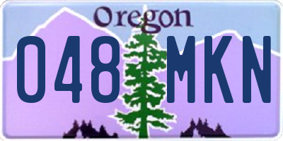 OR license plate 048MKN