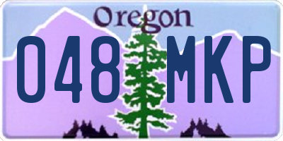 OR license plate 048MKP