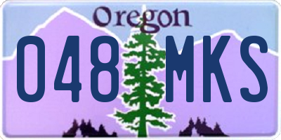 OR license plate 048MKS