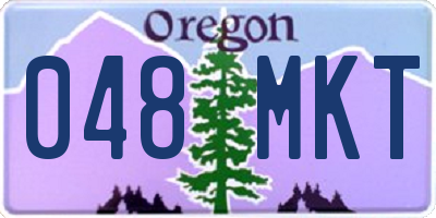 OR license plate 048MKT