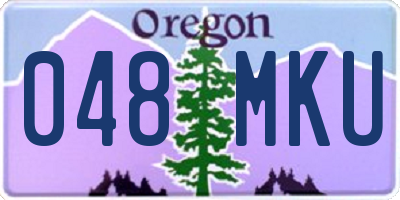 OR license plate 048MKU