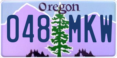 OR license plate 048MKW
