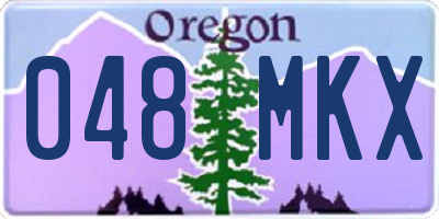 OR license plate 048MKX