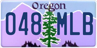 OR license plate 048MLB