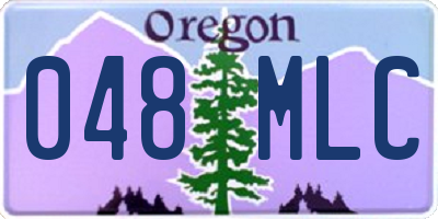 OR license plate 048MLC