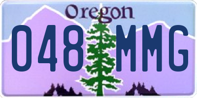 OR license plate 048MMG