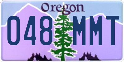OR license plate 048MMT