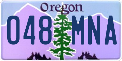 OR license plate 048MNA