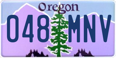 OR license plate 048MNV