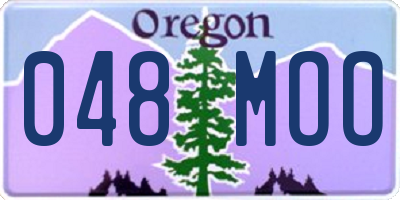 OR license plate 048MOO