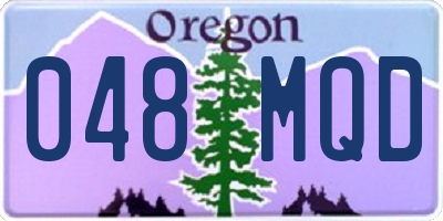 OR license plate 048MQD