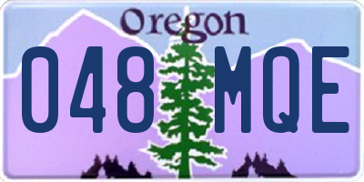 OR license plate 048MQE