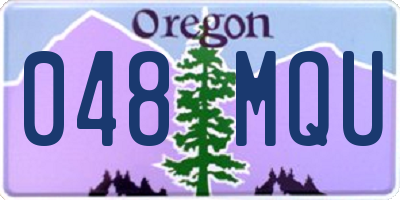 OR license plate 048MQU